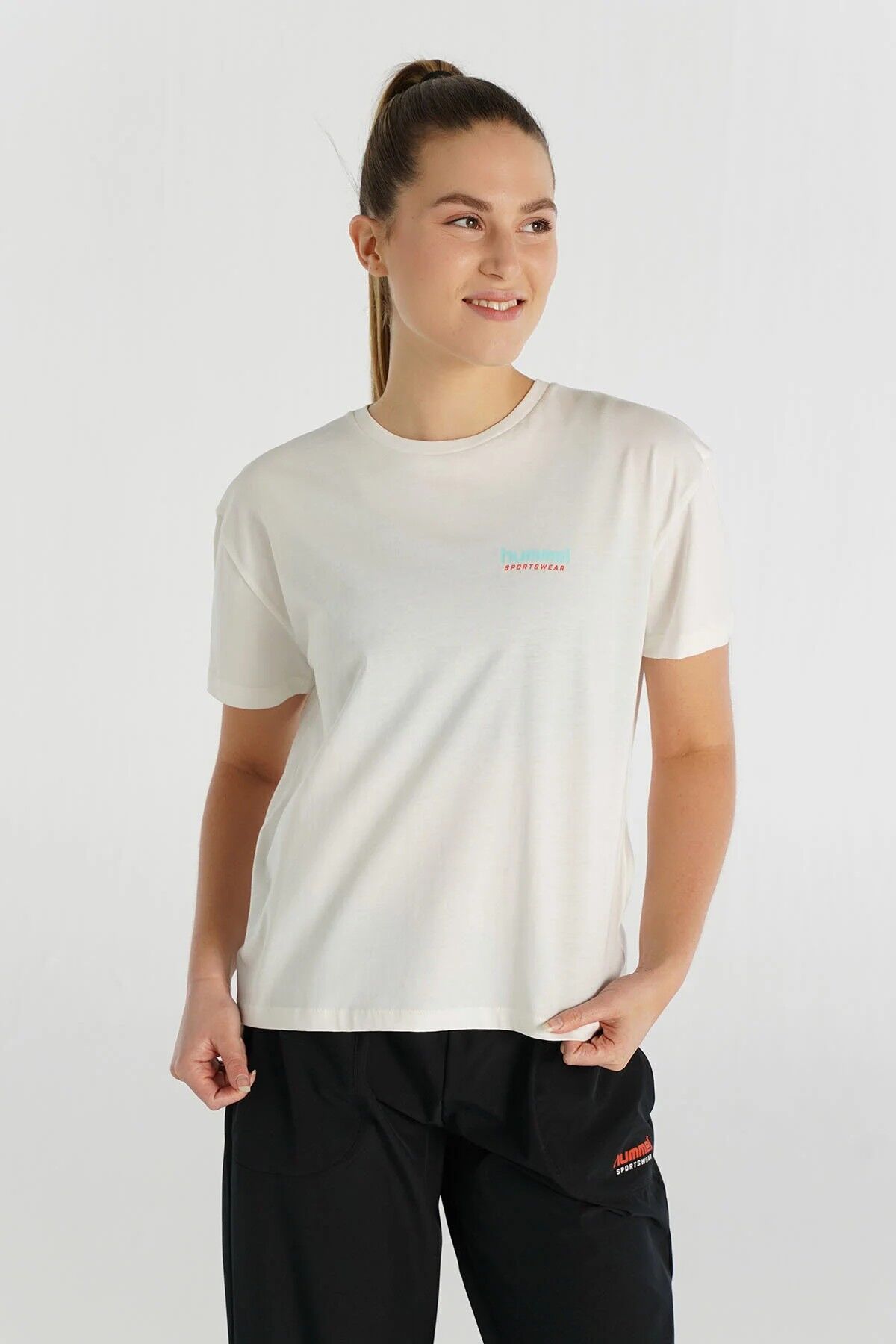 HUMMEL HMLBOEL T-SHIRT S/S KADIN T-SHIRT