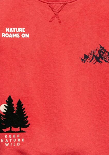 MAVİ NATURE ROAMS ON BASKILI ERKEK ÇOCUK SWEATSHIRT