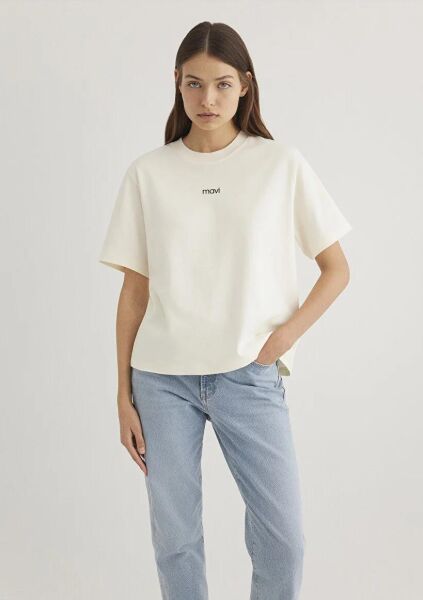 MAVİ LOGO T-SHIRT KADIN LOGO T-SHIRT
