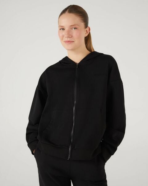 SKECHERS W ESSENTIAL FULL ZIP HOODIE SWEATSHİRT KADIN KAPÜŞONLU CEKET