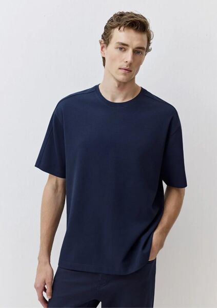 MAVİ KISA KOL TİŞÖRT ERKEK BASIC, SEMI BASIC