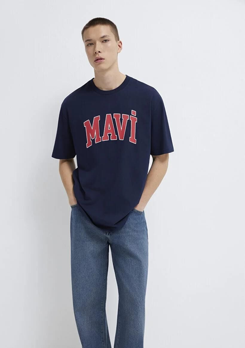MAVİ LOGO ERKEK LOGO T-SHIRT