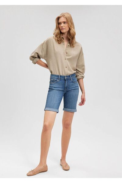 MAVİ ALEXIS LT USED GOLD KADIN DENIM ŞORT