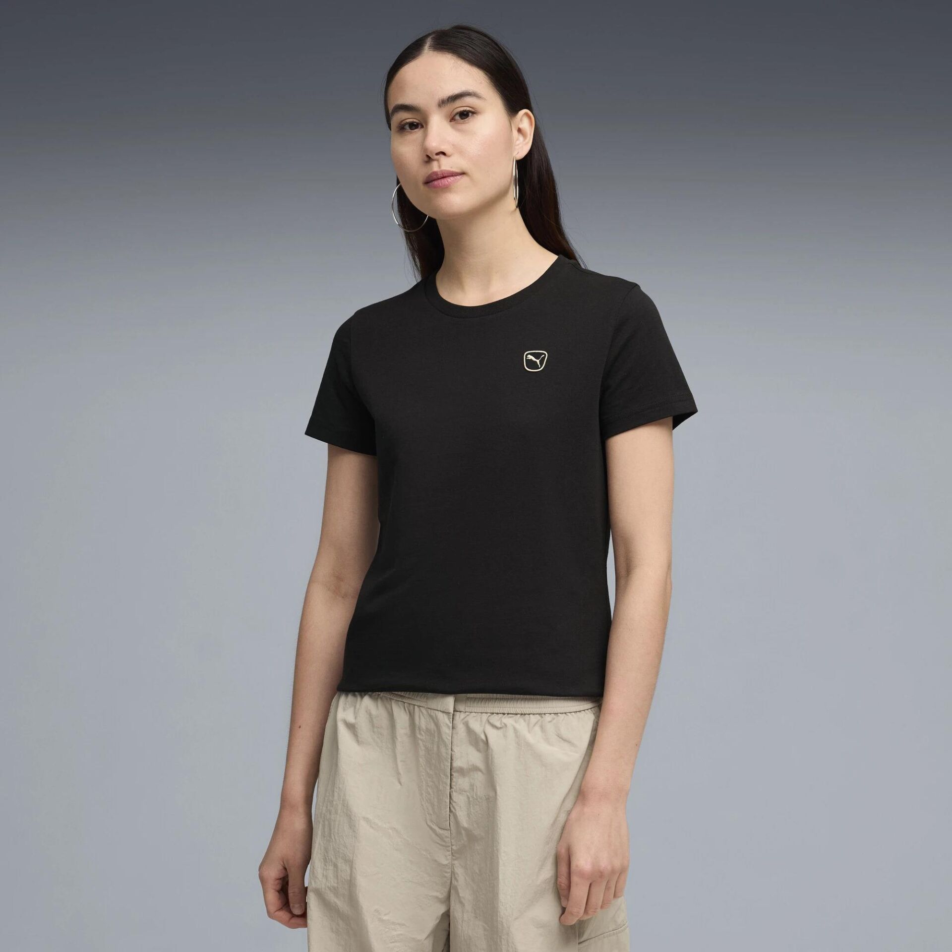 PUMA ESS ELEVATED TEE  KADIN T-SHIRT