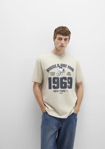 MAVİ 1969 BASKILI TİŞÖRT ERKEK PROJE, LİSANS T-SHIRT