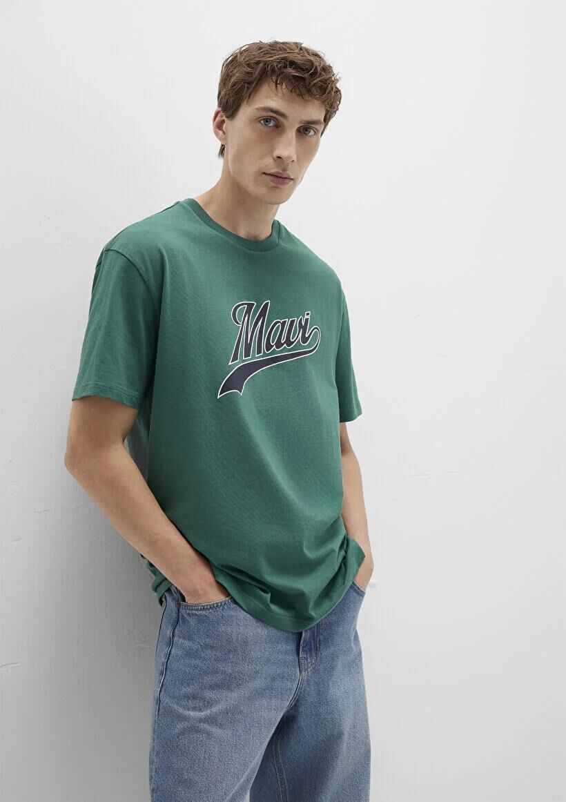 MAVİ LOGO TİŞÖRT ERKEK LOGO T-SHIRT