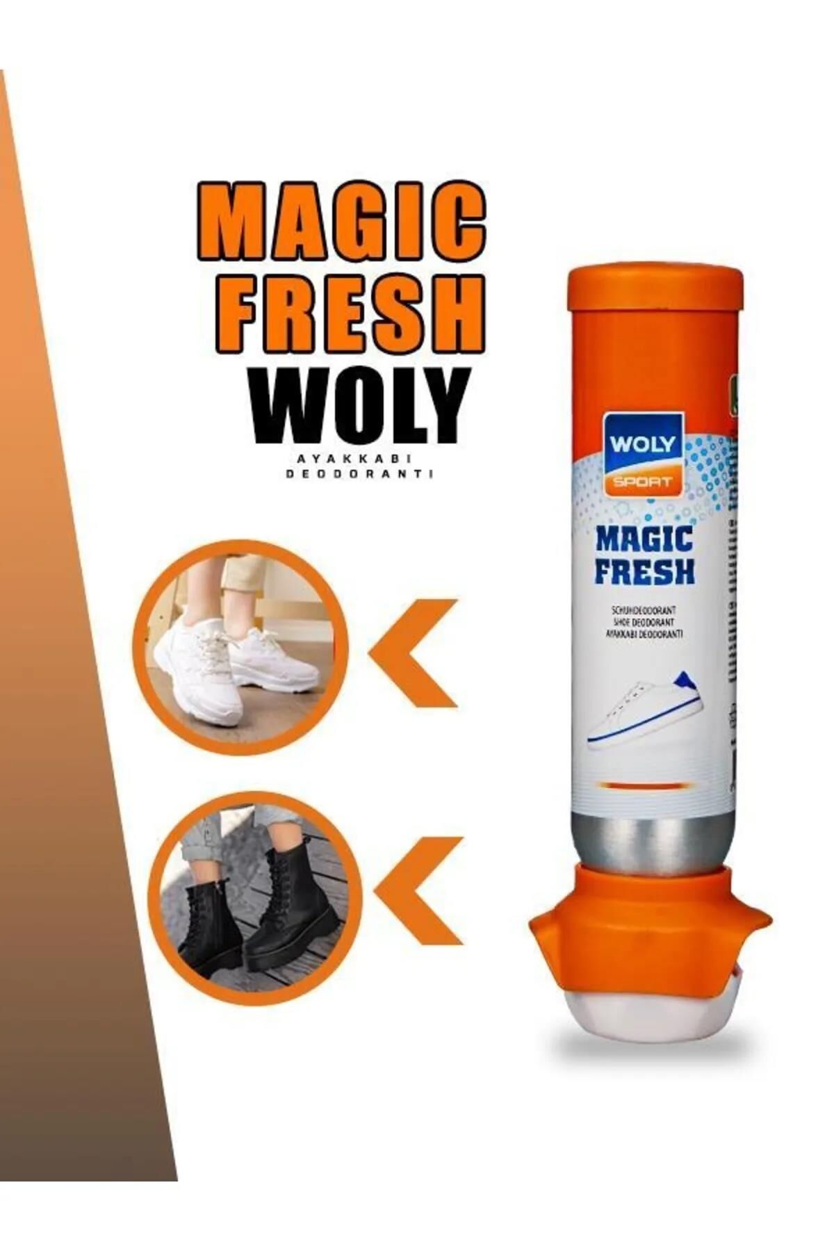 WOLYSPORT  MAGIC FRESH (TERSTEN BASMALI DEODORANT 100 ML) YETİŞKİN UNISEX AYAKKABI BAKIM