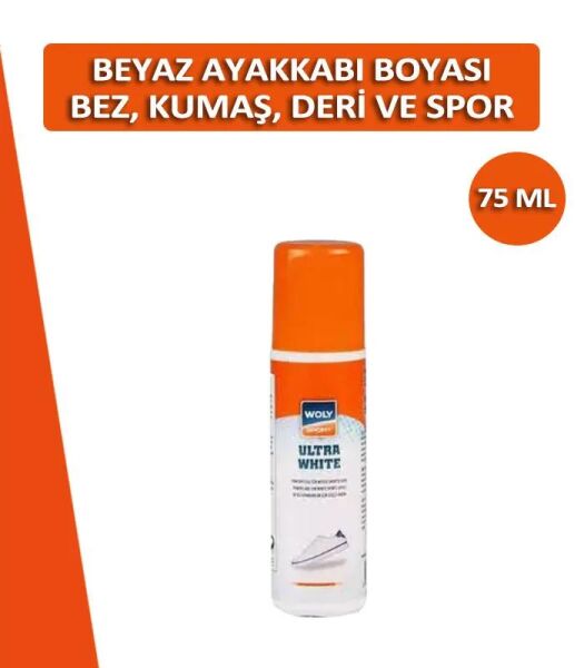 WOLYSPORT WOLY SPORT ULTRA WHITE (BEYAZ DERİ BOYASI 75 ML) YETİŞKİN UNISEX AYAKKABI BAKIM