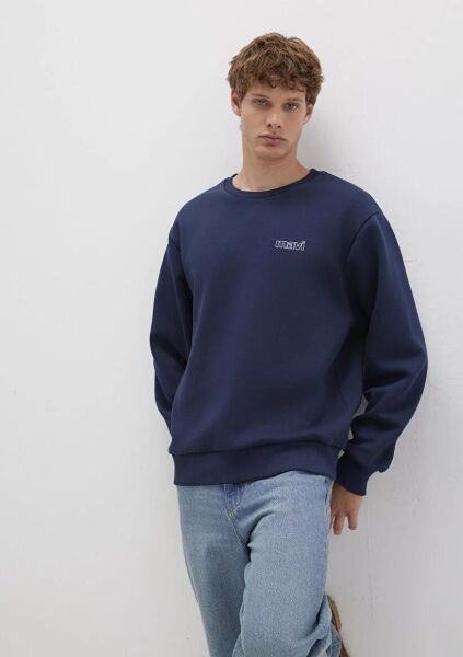 MAVİ BASKILI SWEATSHIRT ERKEK SWEATSHIRT