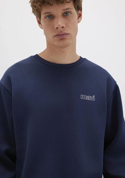 MAVİ BASKILI SWEATSHIRT ERKEK SWEATSHIRT