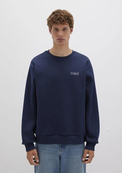 MAVİ BASKILI SWEATSHIRT ERKEK SWEATSHIRT
