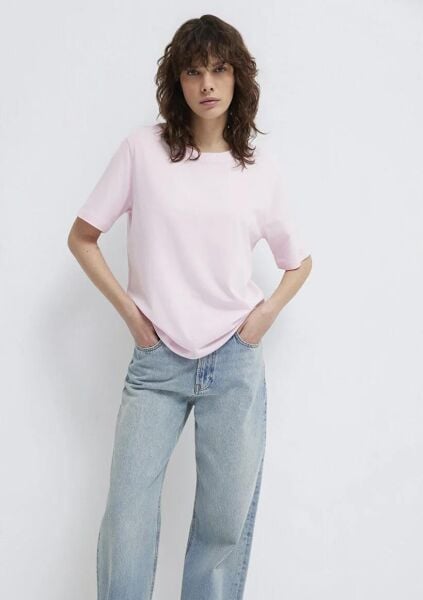 MAVİ YUVARLAK YAKA KADIN BASIC, SEMI BASIC